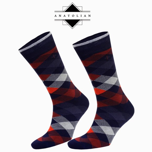 Colorful BAMBOO Casual or Dress Socks Natural Comfortable Silken Soft Seamless - Picture 3 of 5
